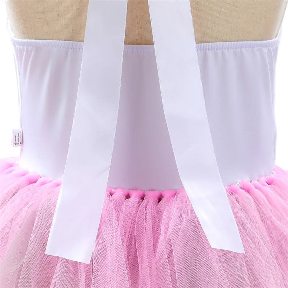 Kids Cartoon Tutu Mesh Gown Girls Monkey Elephant Squirrel Brown Bear Fox Sling Dress Headwear Sets Children Performance Vestido