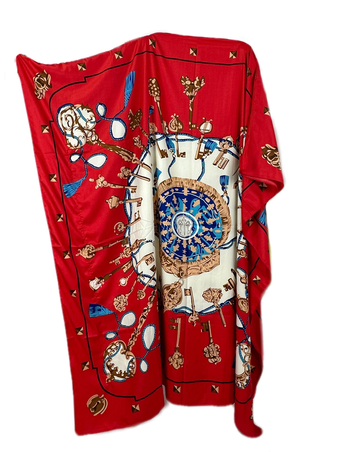 Fashion Print Dress Women's - Loose Fit Bohemian Dress, Trending Paisley Print, Perfect for Beach & Vacation