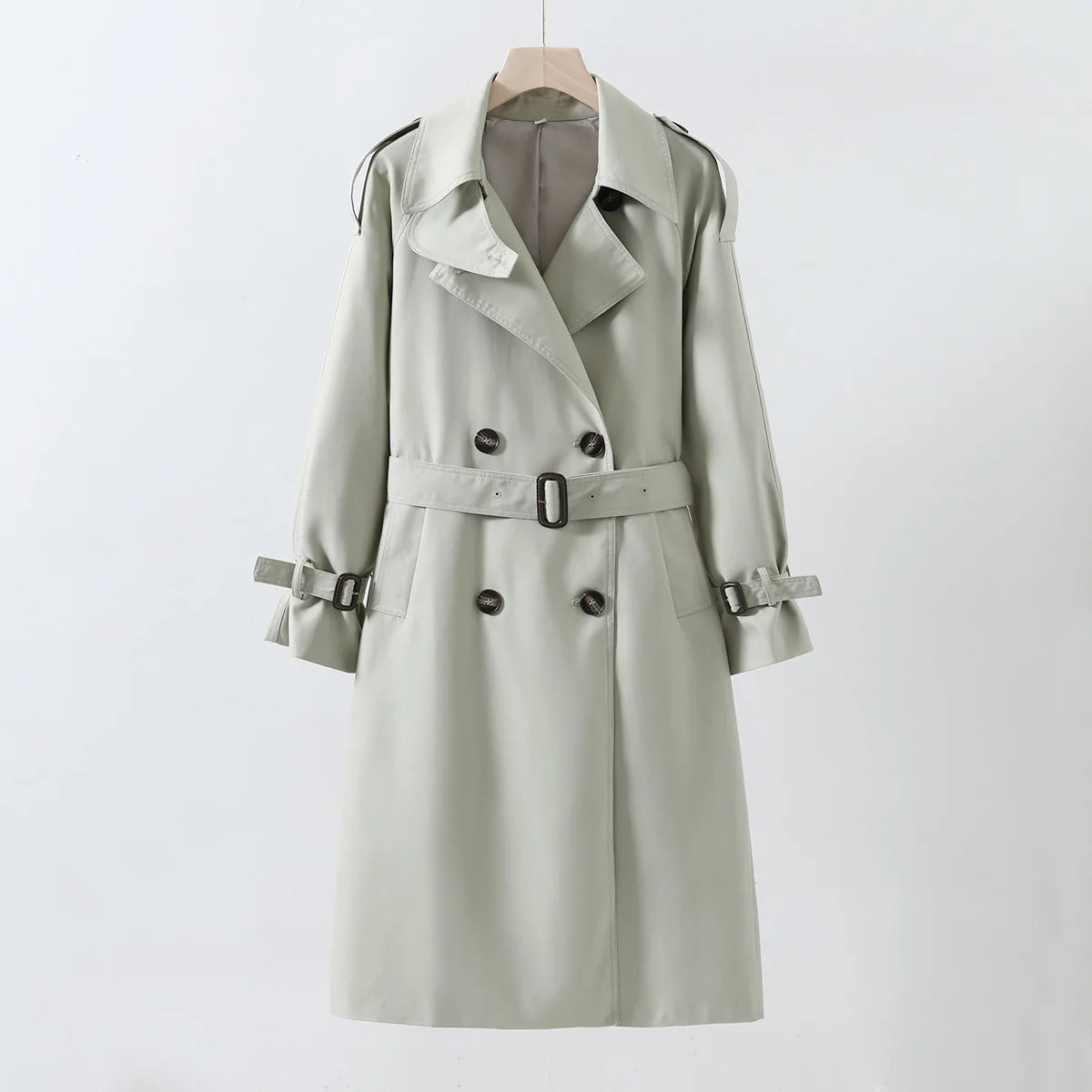 Women's fashion  Long trench coat Autumn waterproof