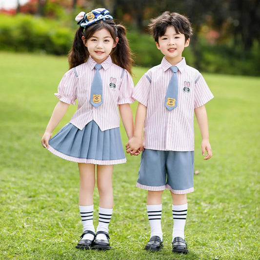Kids Baby Stage Wear School Uniform Set Page Boy Girl Wedding Formal Outfit Suit Performance Costume Children Dance Clothing Set